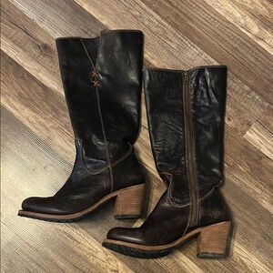 Liberty Black Brown Leather Boots